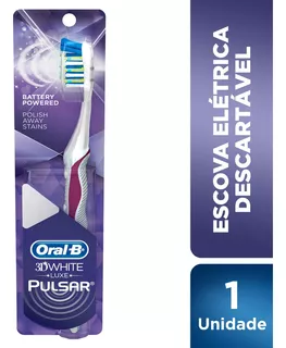 Cepillo de dientes Oral B - P&G Escova Dental Elétrica Descartável ORAL B Pulsar 3D White Elétrica suave