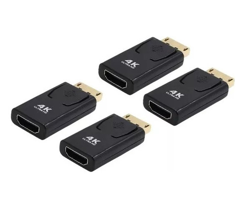 Adaptador Displayport A Hdmi Dp A Hdmi Full Hd 4k X 4 Unid