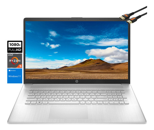 Laptop Hp 17 17.3 R5 5500u 8gb 512gb Ssd W11 Home