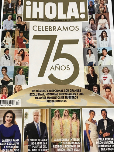 26 Revistas Hola 2017, 2018 Y 2019, 10 Revistas People (Usado)
