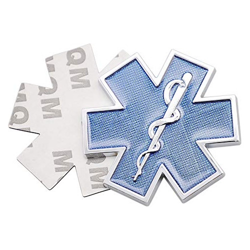 Emblema De Metal 3d De Estrella De Vida Ems Emt, Emblem...