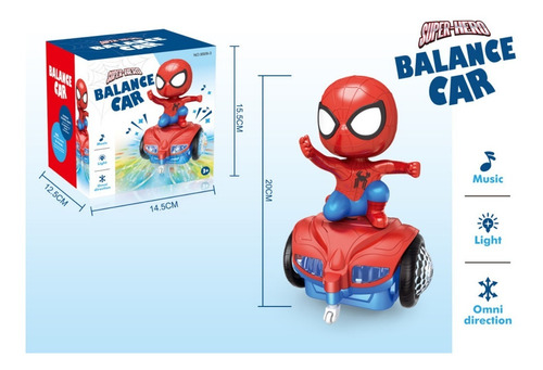 Muñeco Spiderman De Balanceo, Tiene Luces Y Sonidos 