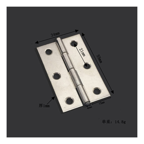 Bisagra Acero Inoxidable 2 Pieza Puerta Gabinete Barco Tope