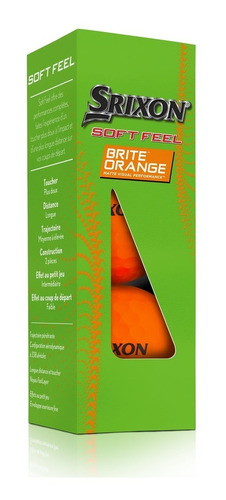Pelotas De Golf Srixon Soft Feel Naranjas X3