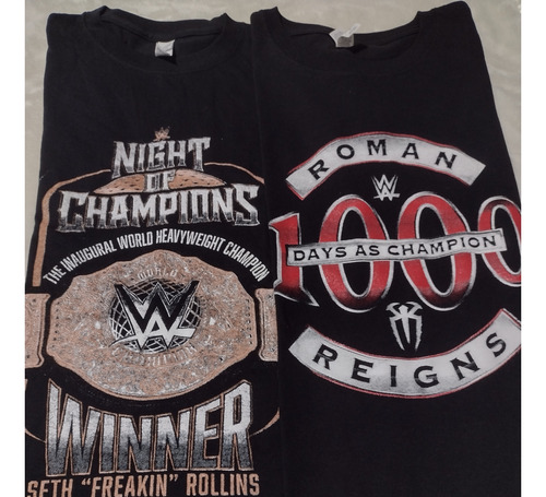 Set 2 Playeras Roman Reigns Jefe Tribal Y Seth Rollins Md100