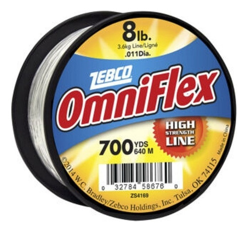 Hilo Sedal Pesca Monofilamento 4 6 8 10 12 15 20 25 30 50 Lb Color 8 Lb 640Mts Omniflex