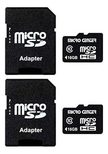 Tarjetas Micro Sd, 16 Gb - Paquete De 2