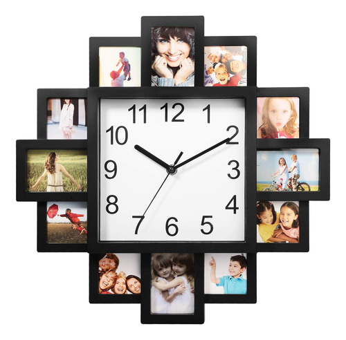 Reloj De Pared Con Marco De Fotos Y Collage De Imágenes Deco