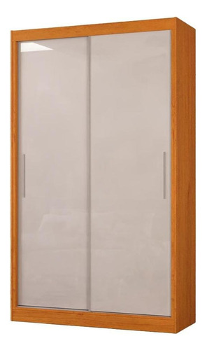 Guarda-roupas Solteiro 2 Portas Mdf 3 Gavetas - Cedro/off Cor Cedro/Off White