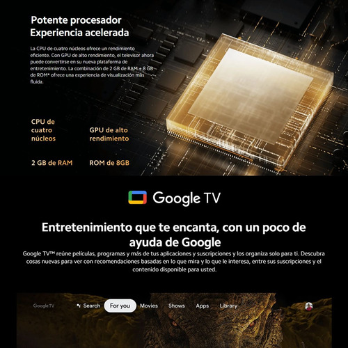 Xiaomi Tv Box S (2nd Gen), 4k Control De Voz 8gb Rom/2gb Ram