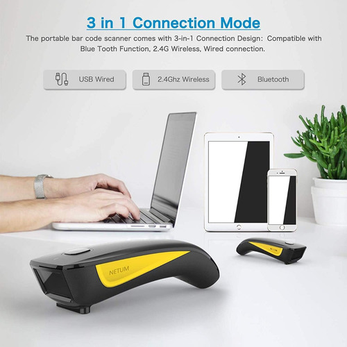 Escáner De Códigos Netum C750 2d Bluetooth Inalámbrico