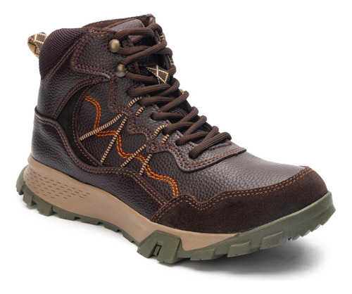 Bota Casual Tipo Hiking Color Cafe Para Caballero Spedy 7760