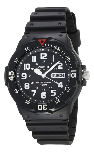 Casio Mrw200h-1bv Reloj De Buceo Analógico Negro Para Hombre