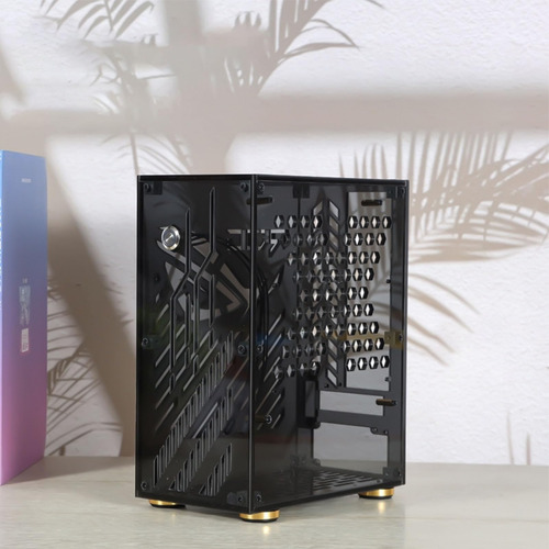 Mini Caso De Mini Itx, Panel Lateral Transparente, Capacidad