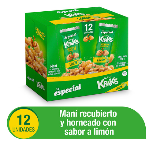 Maní Kraks La Especial - Caja X 12 Und