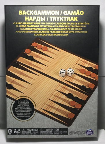 Juego De Mesa Backgammon En Caja 98381 Spin Master Srj