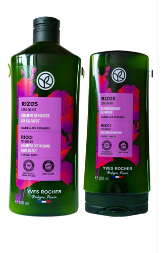 Set Shampoo Y Acondicionador Yves Rocher Rizos