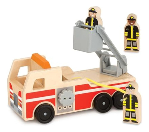 Melissa &amp; Doug - Camión De Bomberos De Madera