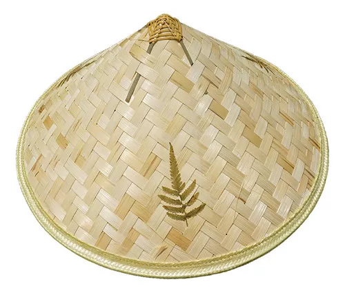 GENERICO Sombrero Gorro Tradicional Bambu Chino Verano