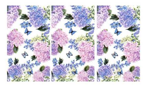 Imagen 1 de 3 de Servilletas Decoupage Set 3 Hortensias