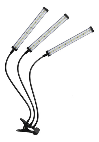 Luz Led Para Auto Cultivo Indoor Ajustable 3 Cabezales 