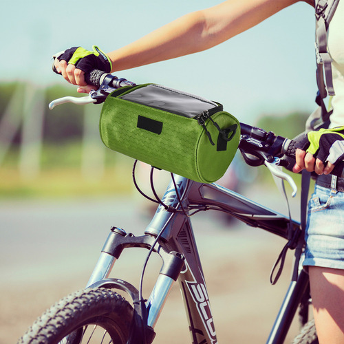Bolsa Para Manillar De Bicicleta Con Soporte Para Teléfono Y