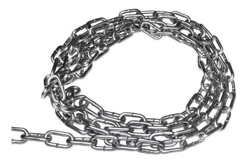 Cadena Eslabonada Galvanizada 3/8 Eslabon 5cm X 1 Metro