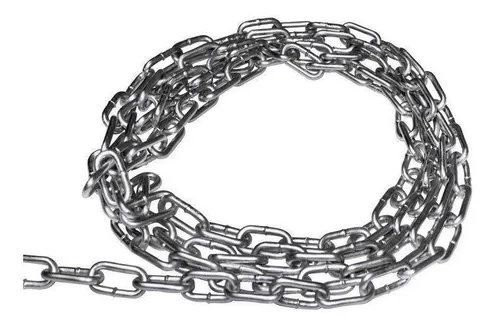 Cadena Eslabonada Galvanizada 3/8 Eslabon 5cm X 1 Metro
