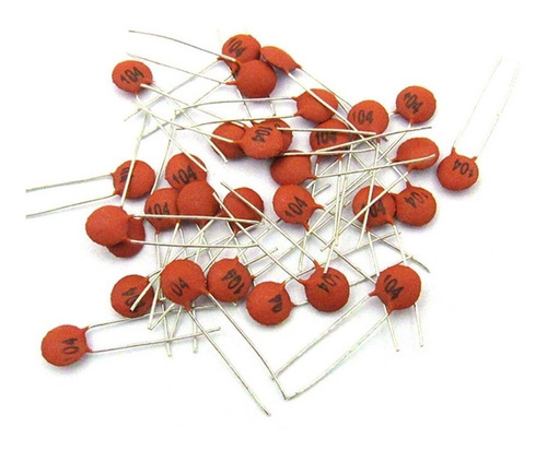 10x Capacitor Ceramico Disco 104 100nf Arduino Hobbytronica