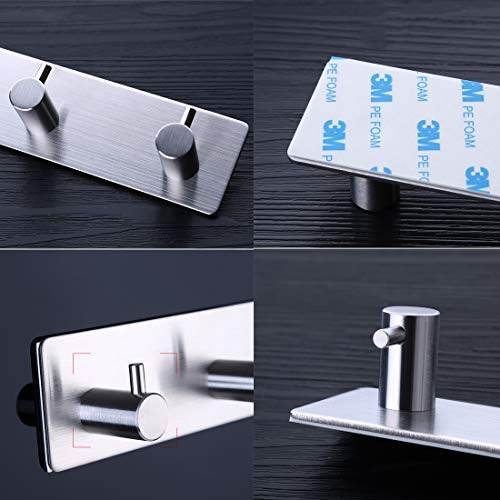 Ganchos Autoadhesivos De Acero Inoxidable, Colgador Resisten