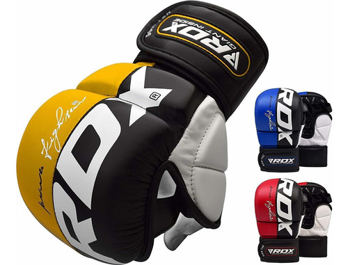 Rdx Mma Guantes Mitones Para Artes Marciales De Piel, Para .