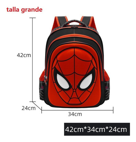 Mochila Impermeable Grande De Spiderman Lindo Para Niños P