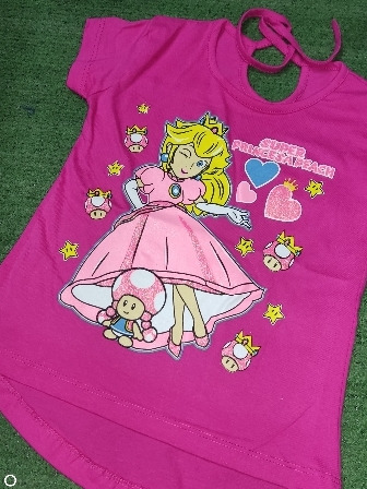 Franelas De Peach Mario