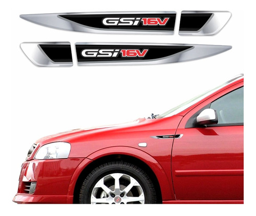 Aplique Lateral Chevrolet Astra Gsi16v Resinado Res26 Fgc