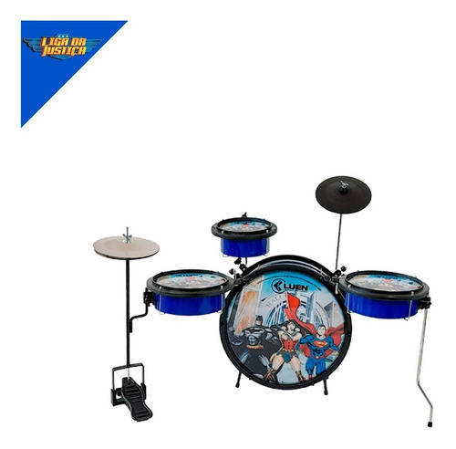 Bateria Infantil Heroes Liga Da Justiça - Luen