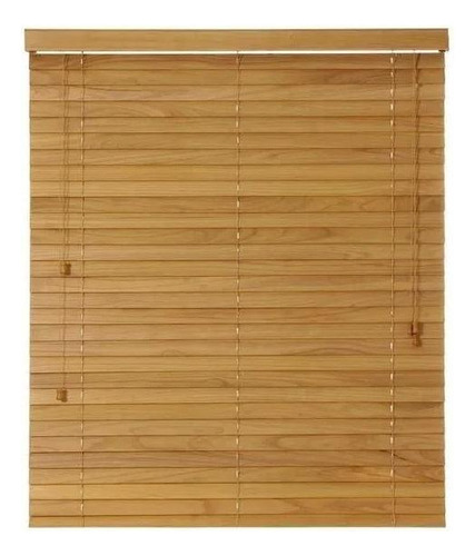 Persiana Horizontal Bambu 50mm Mel 120 L X 220 A Cm Marrom