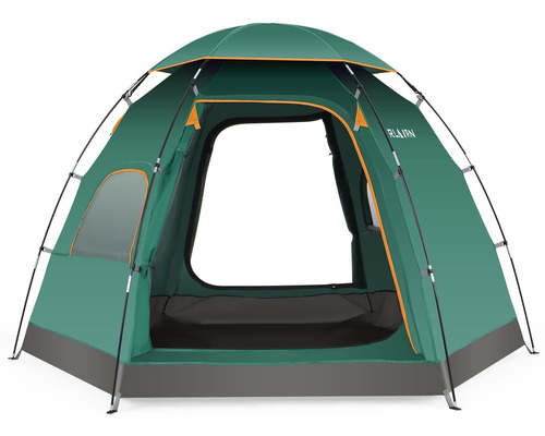 2-4 Person Camping Tent, Rlairn Family Dome Tent With Remova