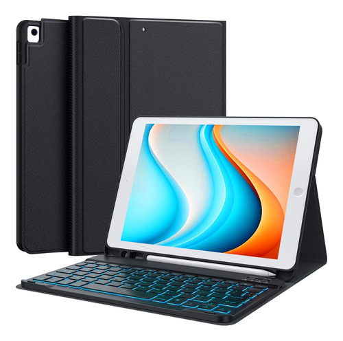 Funda Con Teclado Inalambrico iPad 7ma-8va Generacion