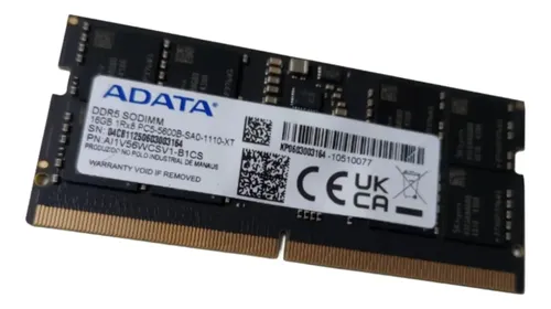 メモリー ADATA DDR5 SODIMM 5600Mhz 16GBx2 Memoria Ram Adata Ddr5 16gb 5600mhz Notebook Sodimm | MercadoLivre