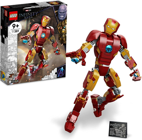 Bloques Para Armar Lego Marvel Figura De Iron Man 381 Piezas Cantidad De Piezas 381