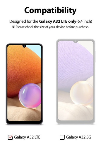 Imagen 4 de 7 de Vidrio Templado Para Samsung A32 4g Full Cover Ringke
