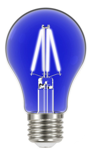 Lâmpada Led Bulbo Filamento A60 4w Colorida E27 Taschibra Cor da luz Azul 110V/220V