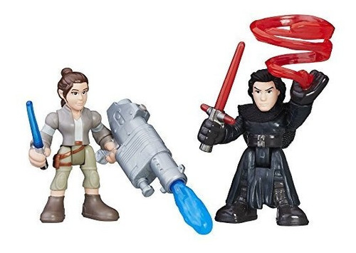 Figuras Star Wars Galactic Heroes Rey Y Kylo Ren