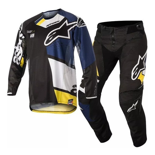 Conjunto Mx Techstar Factory 18 Motocross Alpinestars