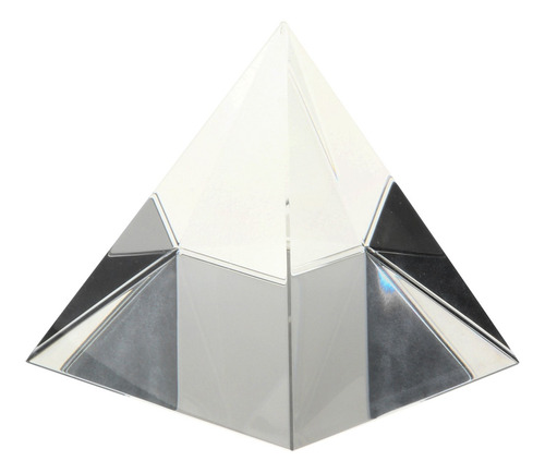 Pirámide De Cristal Transparente De 8 Cm, Juguete Educativo
