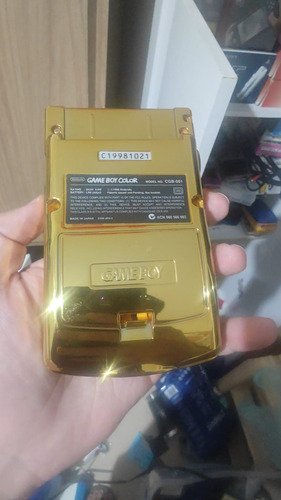 Gameboy Color - Ips V2 Dourado Amarelo (Usado)