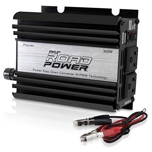 Pyle Pinv44 Plug In Car 300 Watt 12v Dc To 115 Volt Ac Powe