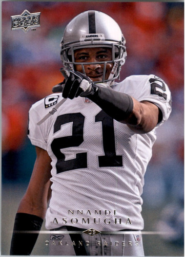 2008 Upper Deck #137 Nnamdi Asomugha Oakland Raiders (Usado)