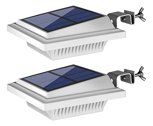 Uniquefire Solar Canalón Luces Al Aire Libre, 6 Leds Valla, 