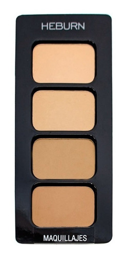 Heburn Paleta Maquillaje Profesional Polvo Compacto Cod. 943